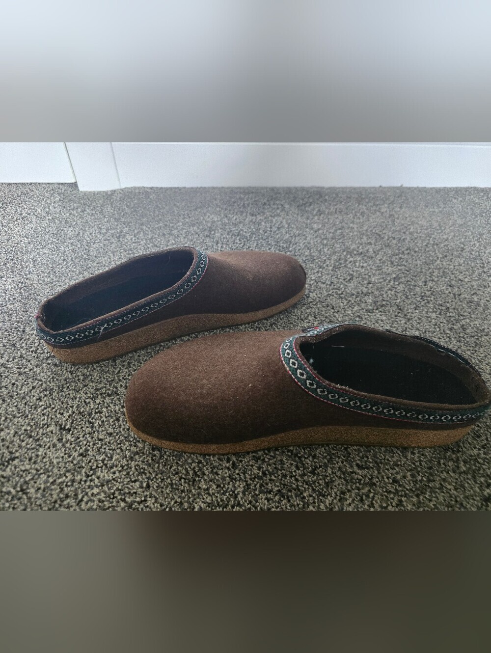 Haflinger Slip On Moccasins Brown men's size 12-13 (46) - Picture 4 of 5